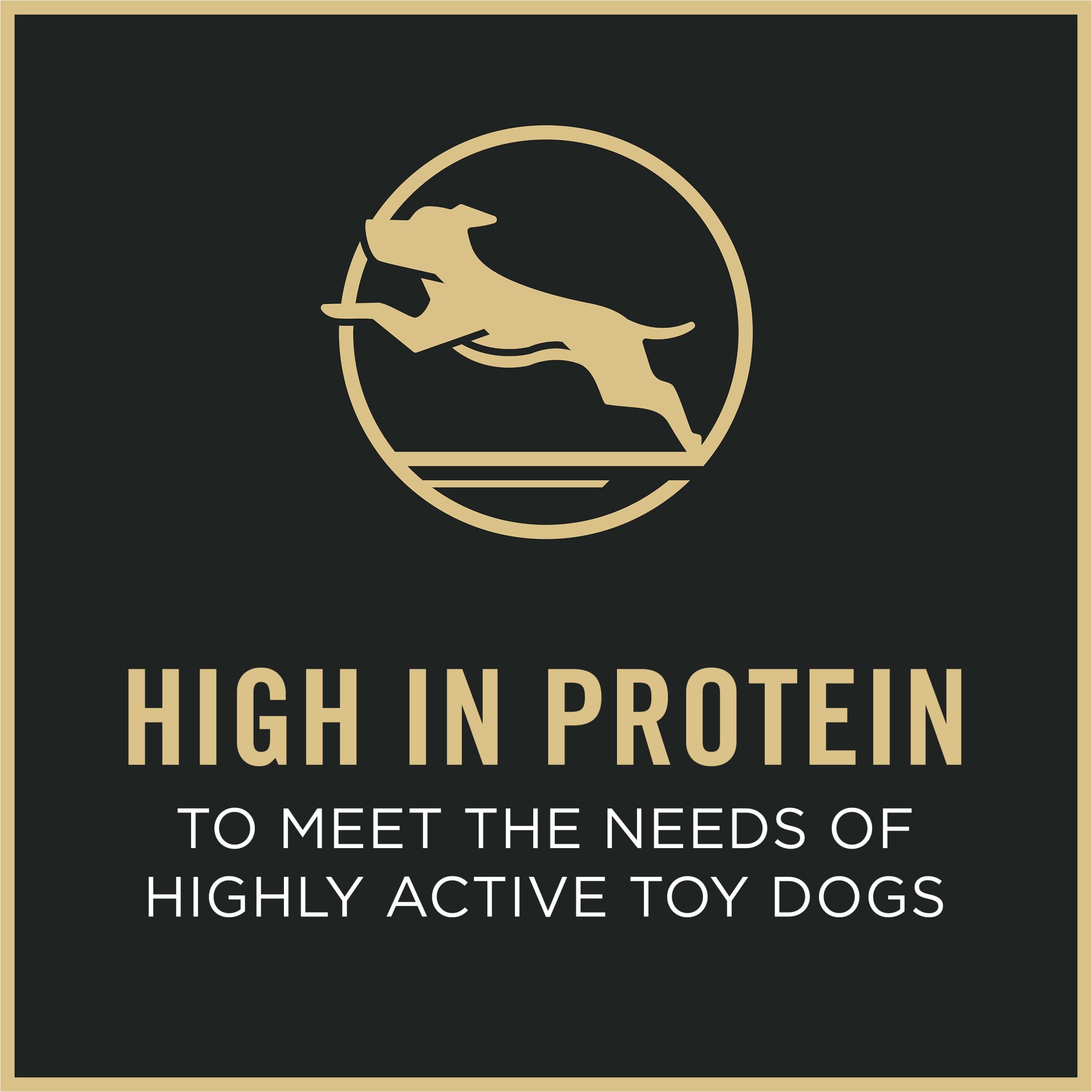 Premier ingrédient: poulet réel dans la recette Toy Breed.