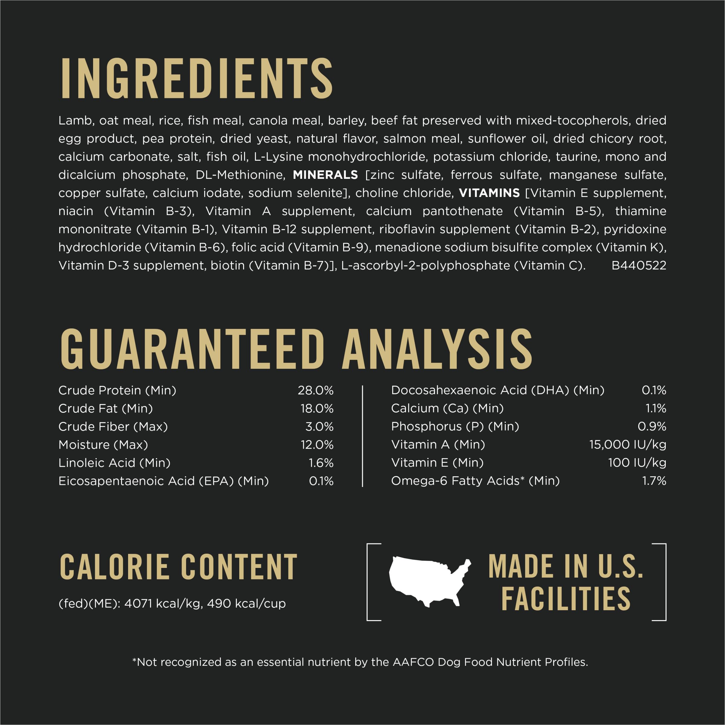 Purina Pro Plan Puppy ingredients agneau avoine – premier ingredient de qualite