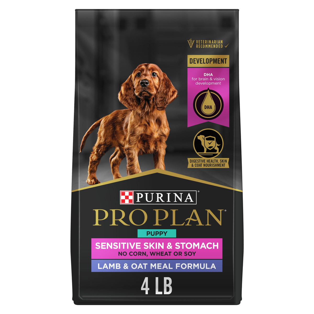 Purina Pro Plan Puppy sac agneau avoine 4lb – nutrition adapte chiots en croissance