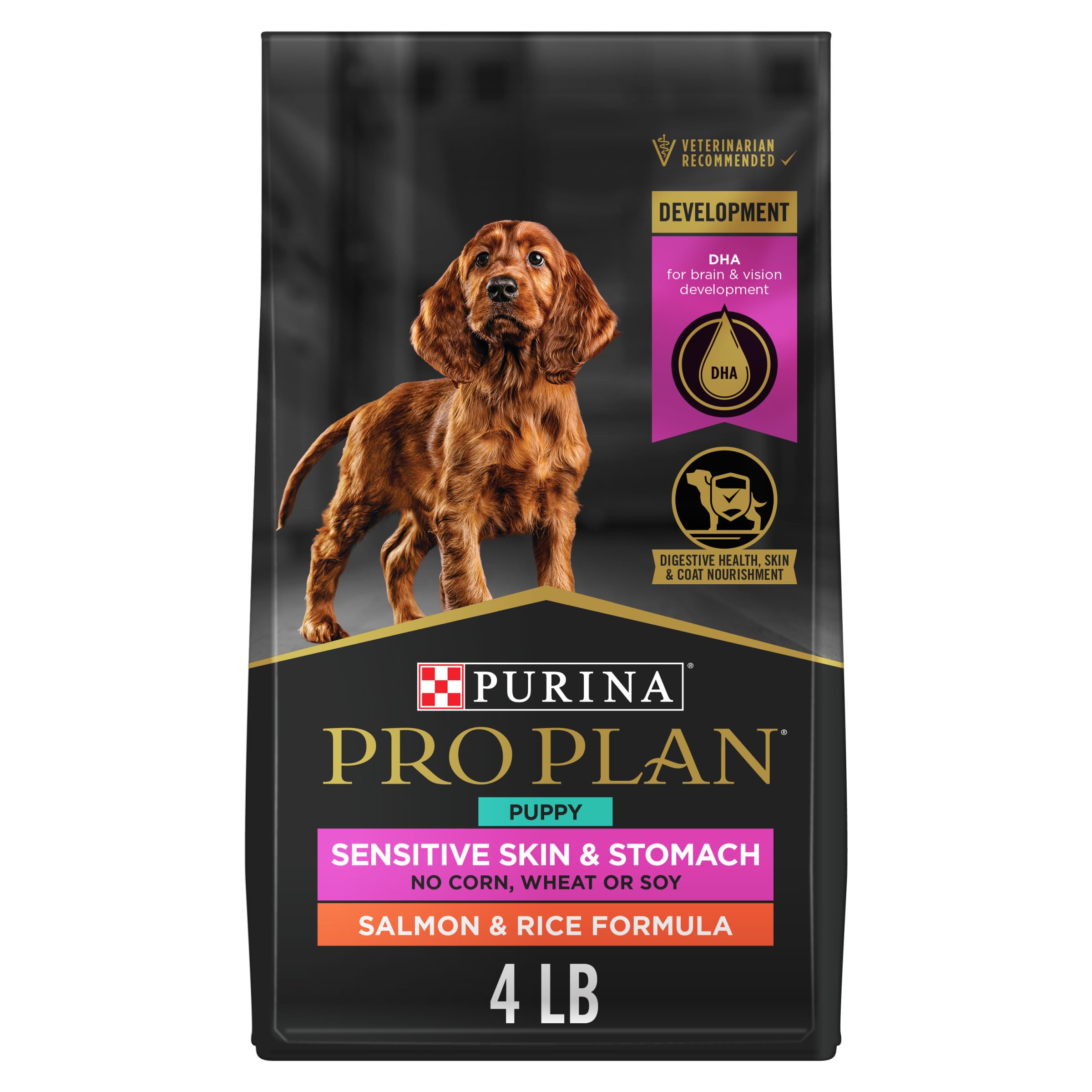 Purina Pro Plan Puppy Saumon Riz – croquettes pour chiot actif et équilibré.