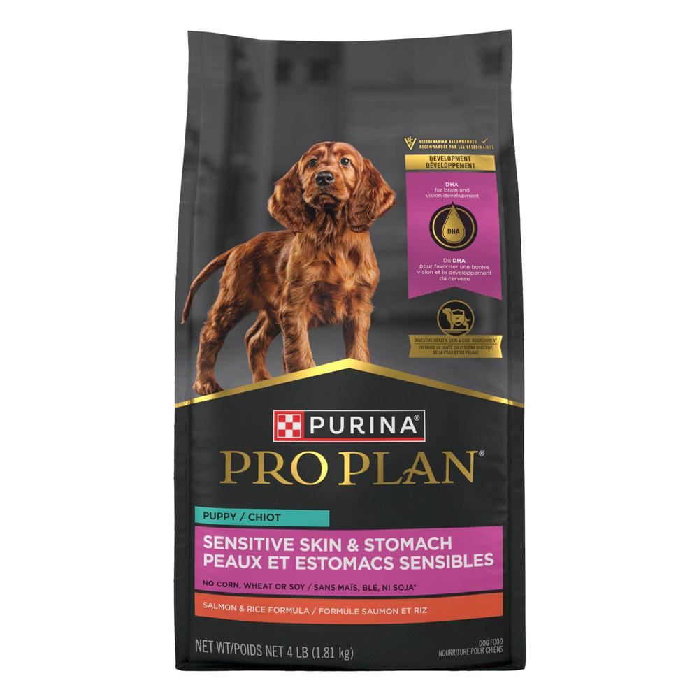 Purina Pro Plan Puppy Saumon Riz – probiotiques digestifs pour chiot en croissance.