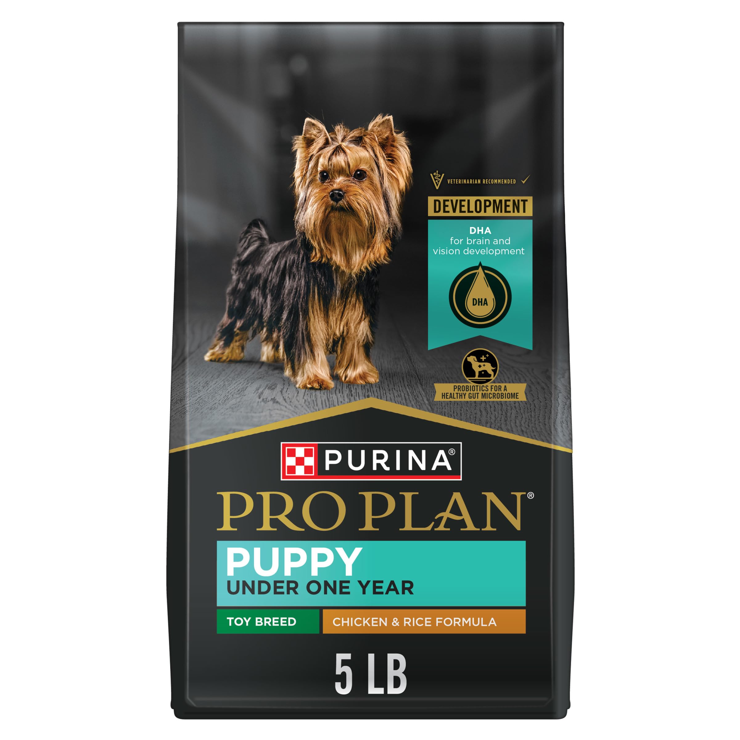 Purina Pro Plan sac-croquettes-petite-race offre des croquettes adaptées à la croissance.