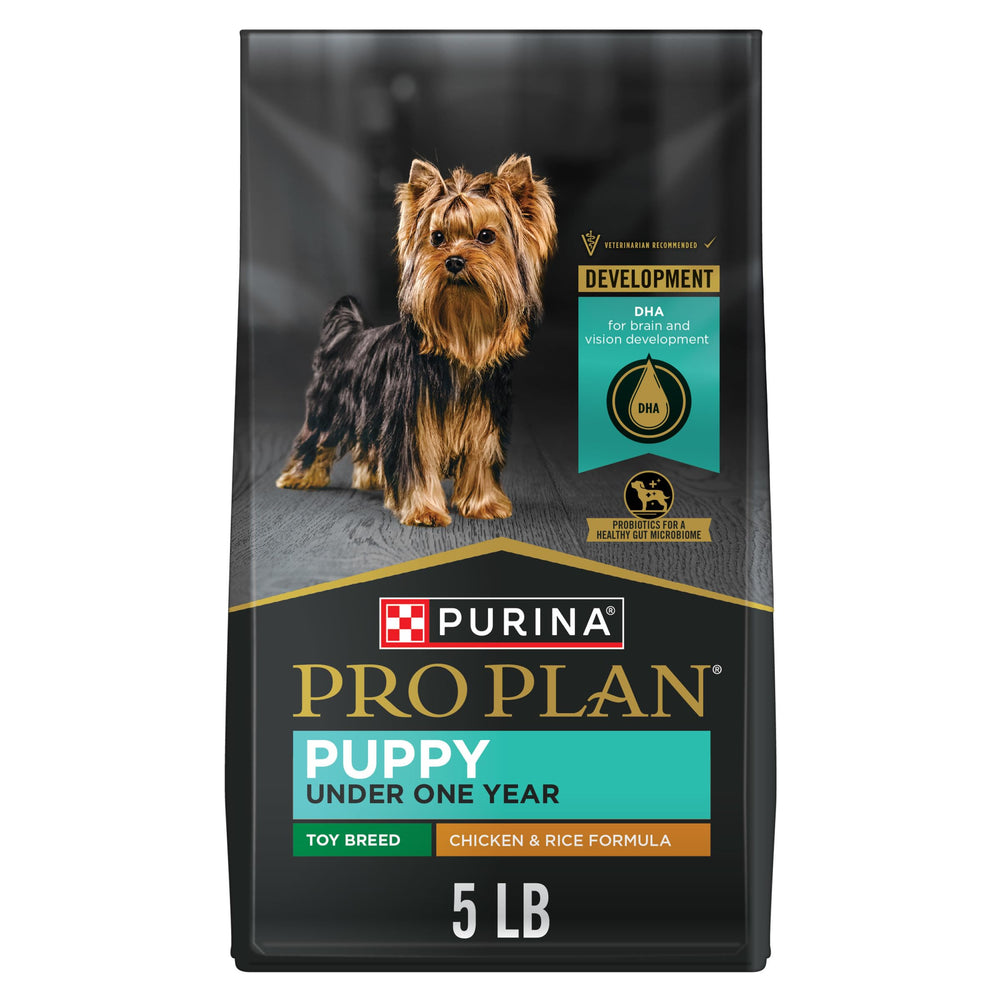 Purina Pro Plan sac-croquettes-petite-race offre des croquettes adaptées à la croissance.