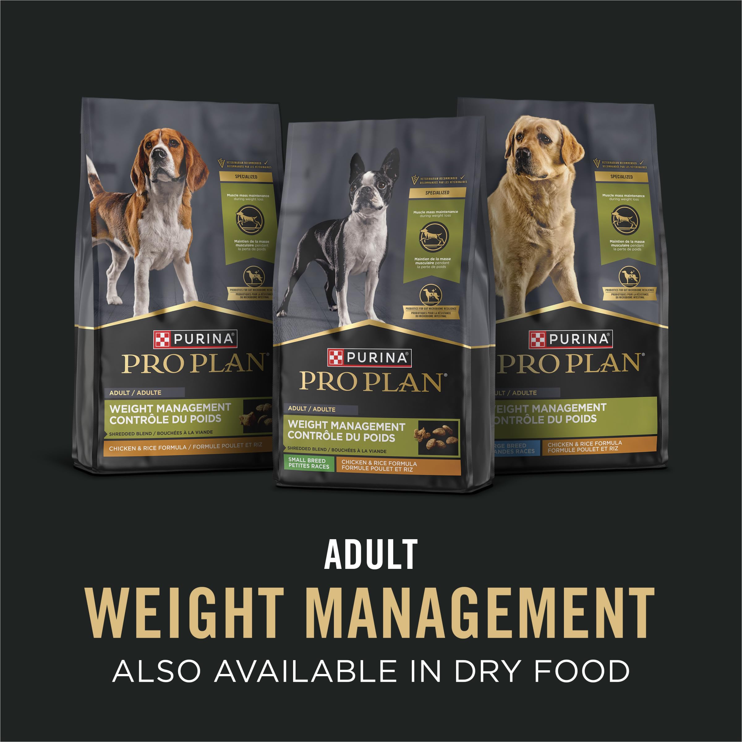 Purina Pro Plan sans colorants, arômes ni conservateurs artificiels.