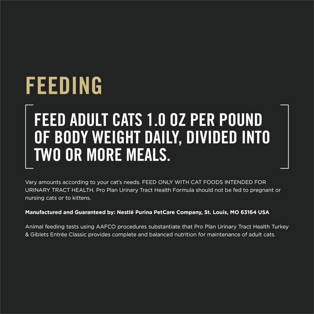 Taurine et minéraux inclus, Purina Pro Plan Santé Urinaire pour chats.