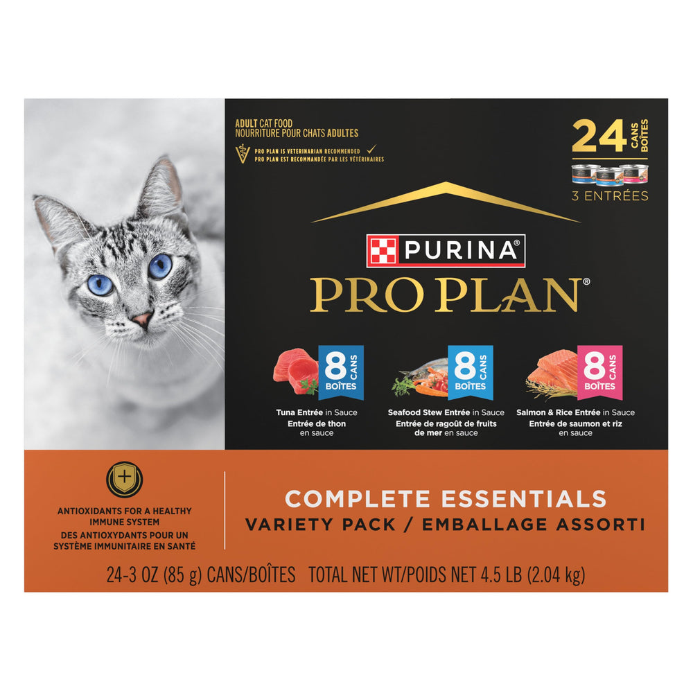 Diversification alimentaire avec Purina Pro Plan Saveurs Fruits de Mer pour chat.