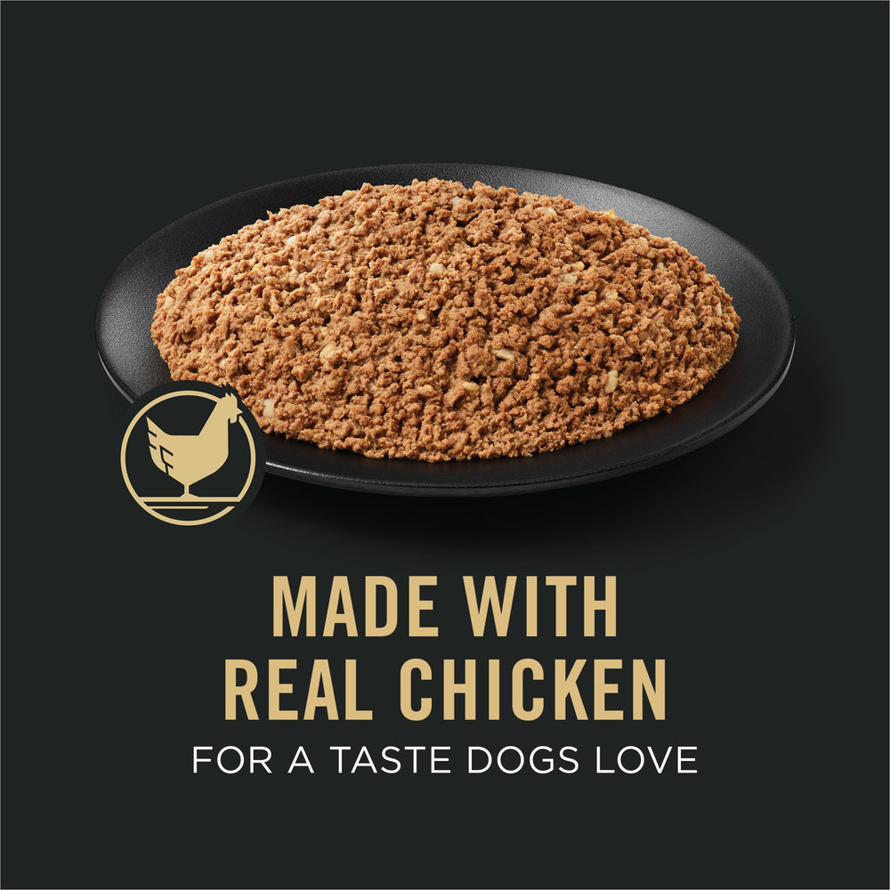 Boîte Purina Pro Plan pour chiens âgés 7+ poulet et riz, énergie et appétit soutenus