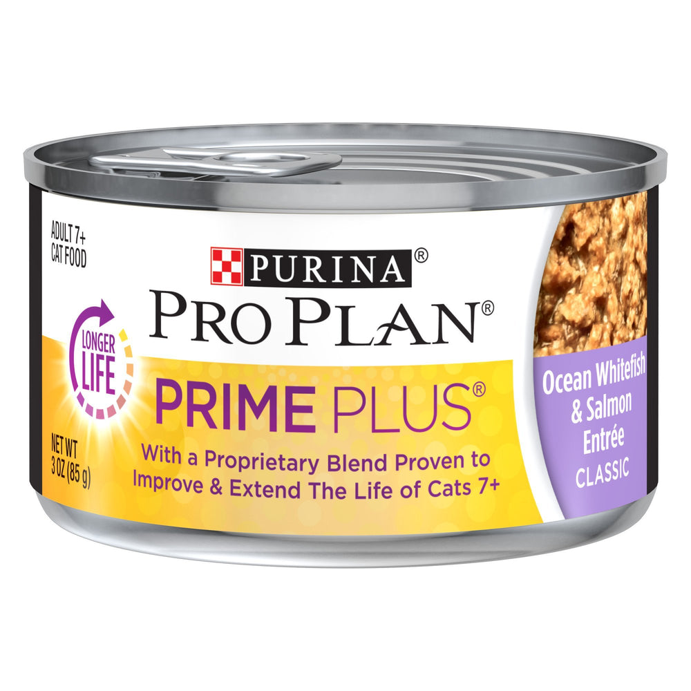 Purina Pro Plan Senior Chat Pâté beta carotene et vitamine E pour l’immunité.