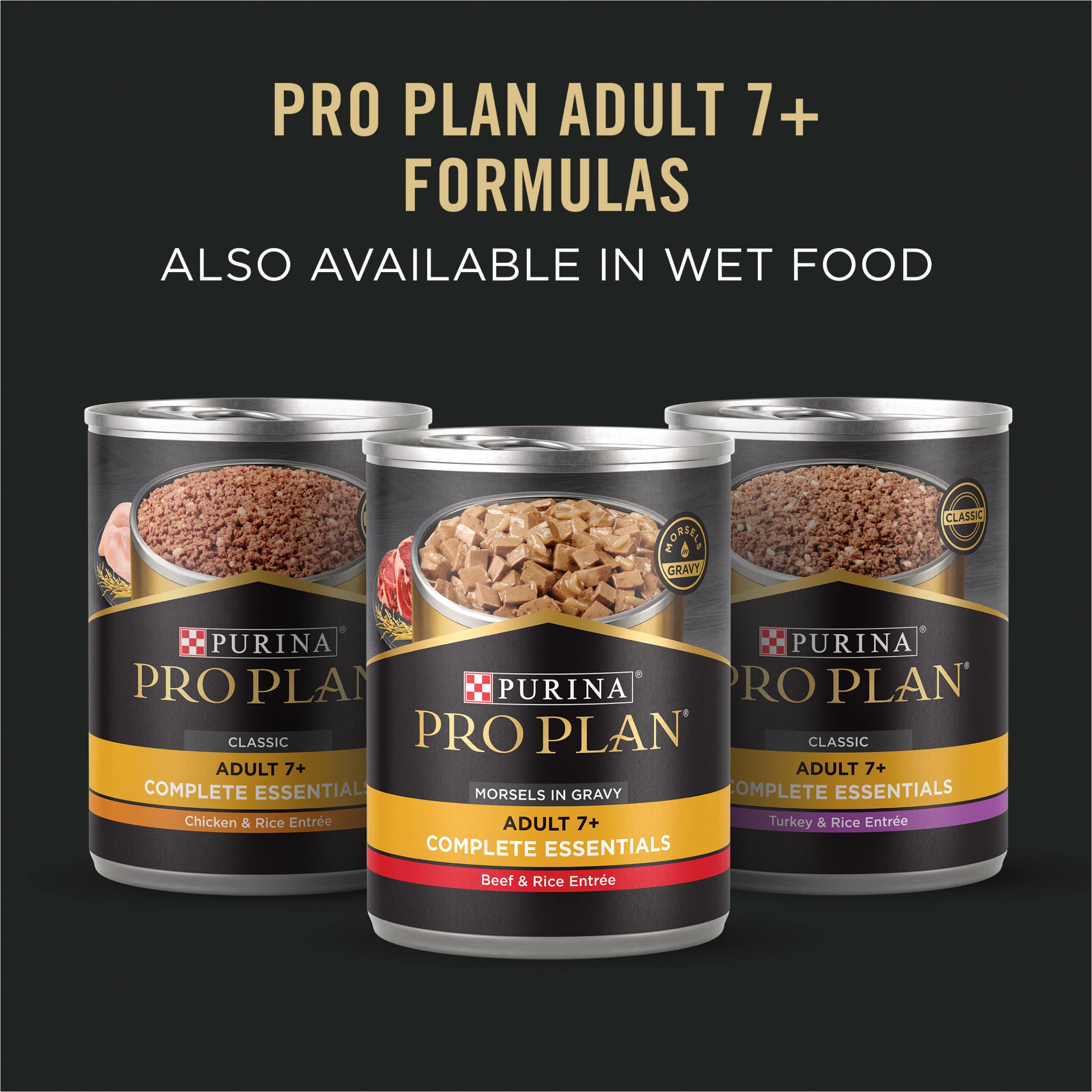 Purina Pro Plan Senior – mélange croquettes et morceaux pour variété de texture