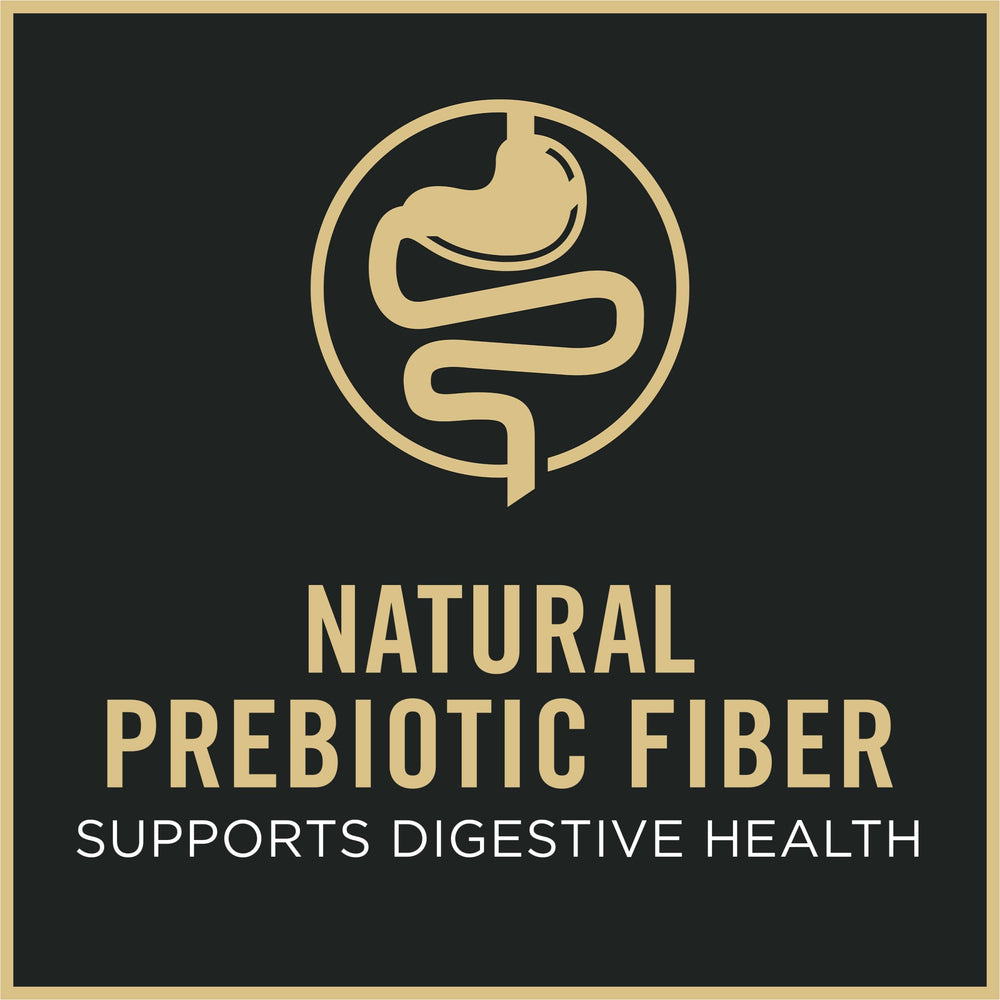 Purina Pro Plan Senior Prébiotique — soutien digestif naturel.