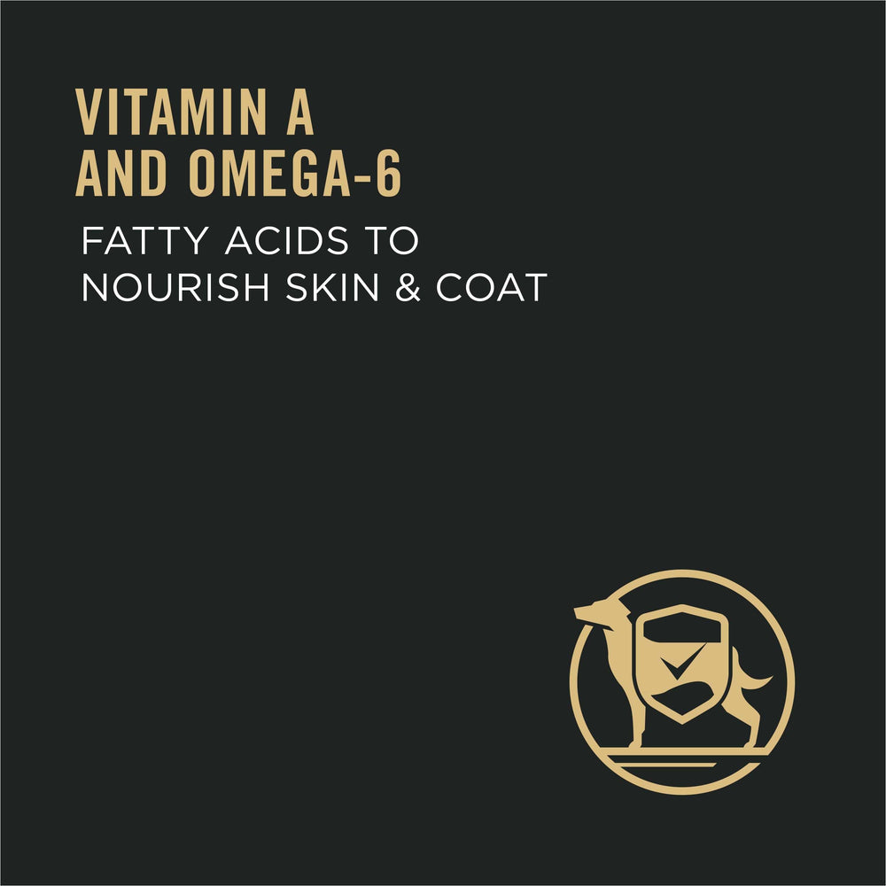 Vitamine A et acide linoléique pour peau et pelage éclatants.