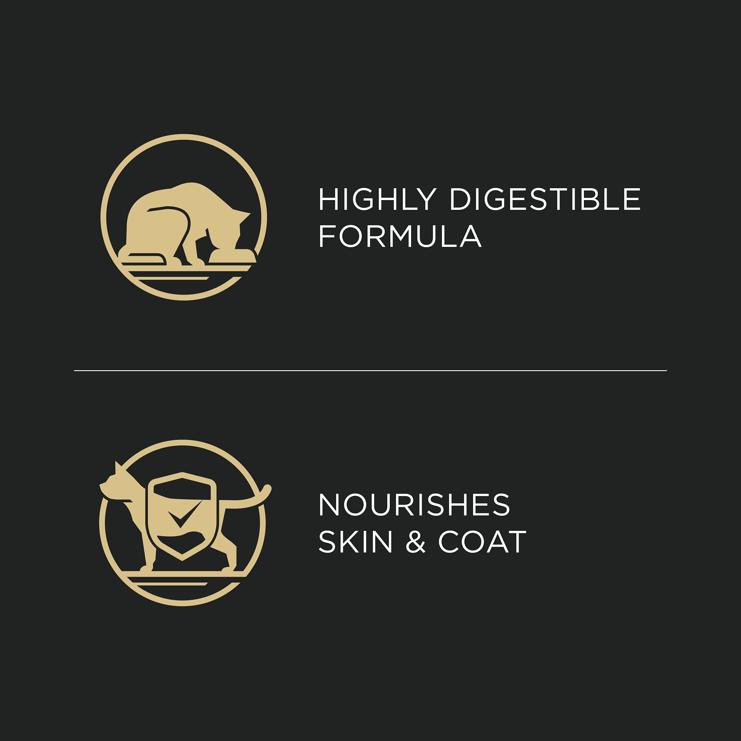 Purina Pro Plan Sensitive Skin Stomach taurine et vitamine A pour la vision et la vitalité.