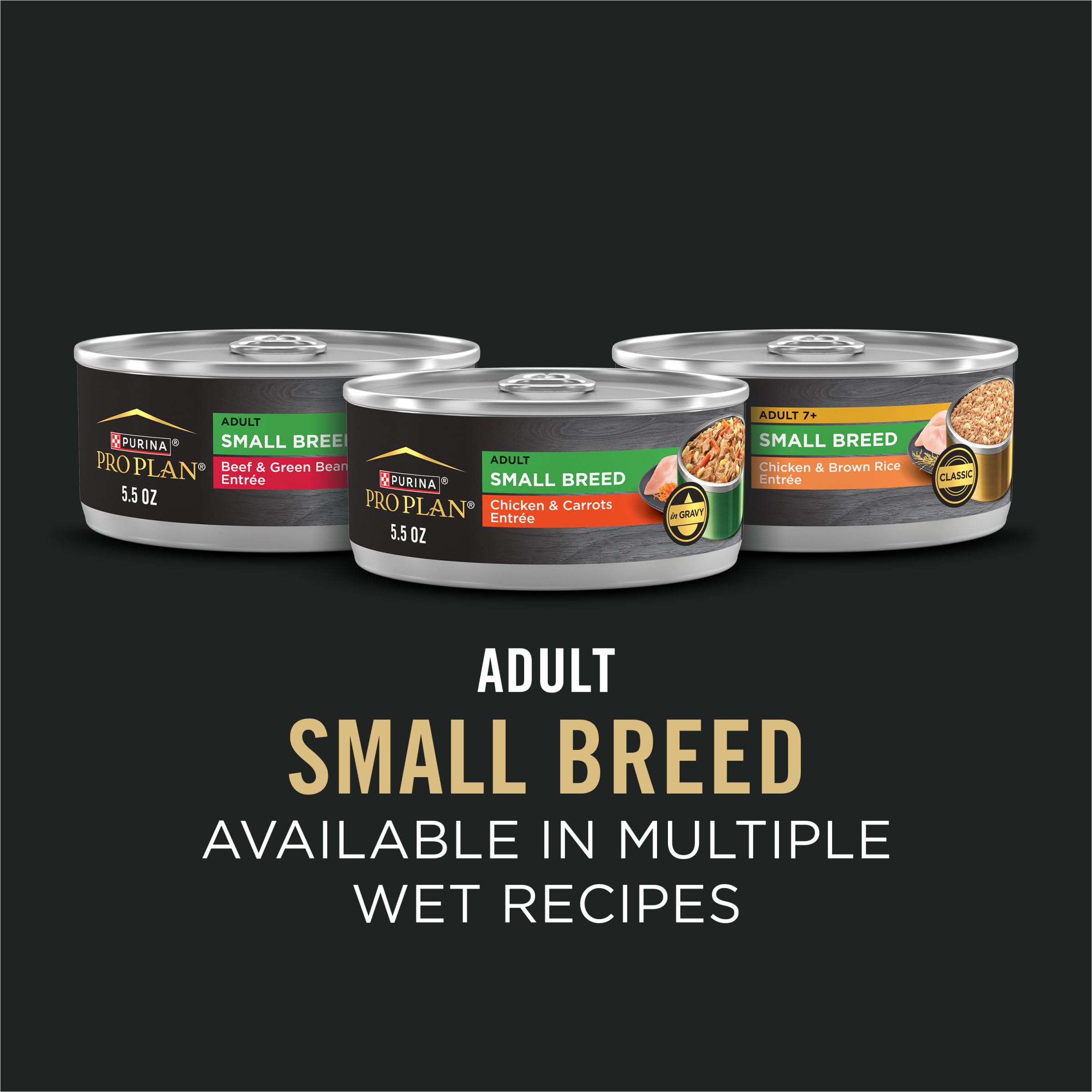 Purina Pro Plan Small Breed 7 Plus glucosamine, soutien mobilité articulaire.