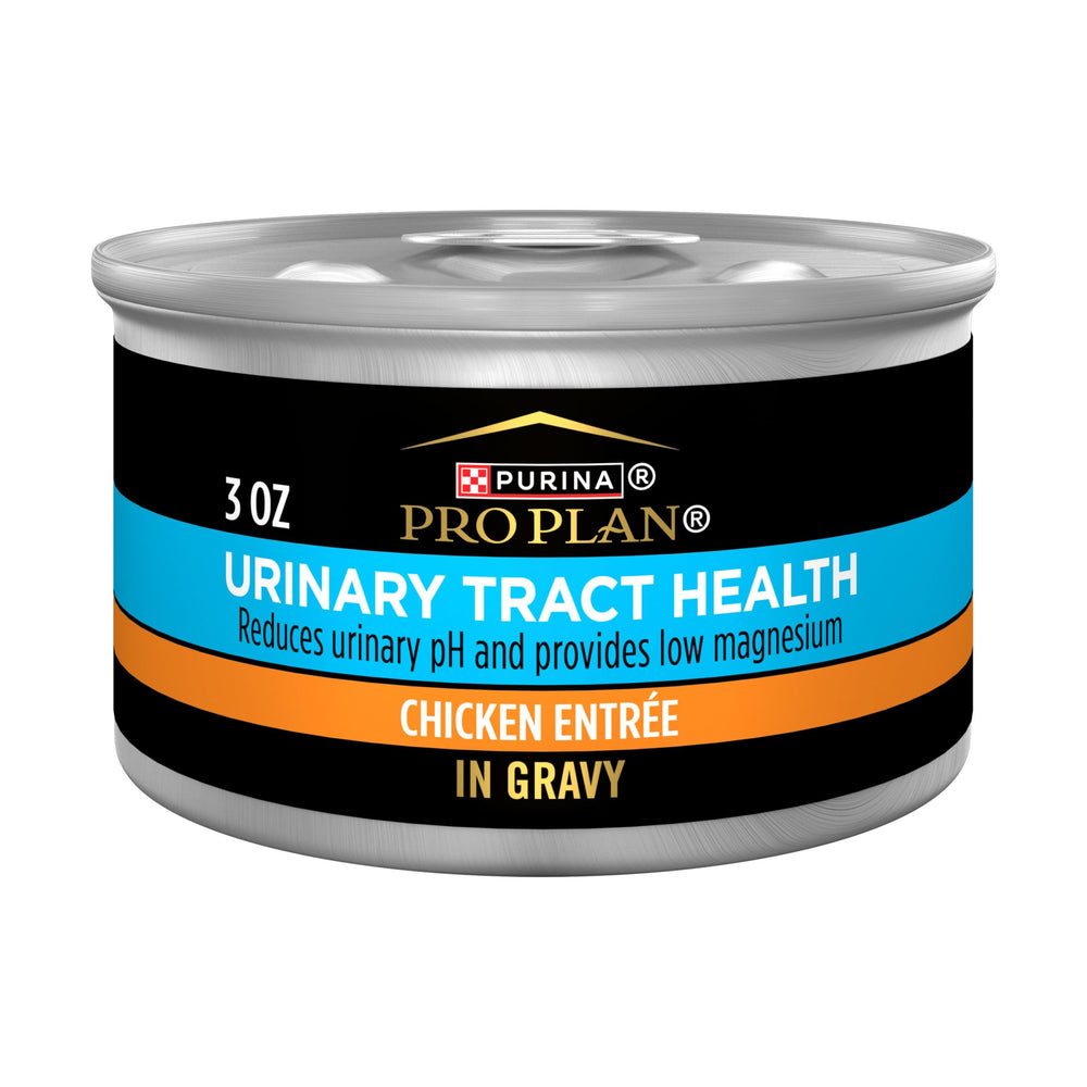Purina Pro Plan Santé Urinaire pour chats – boîte poulet en gravy, appétence élevée.