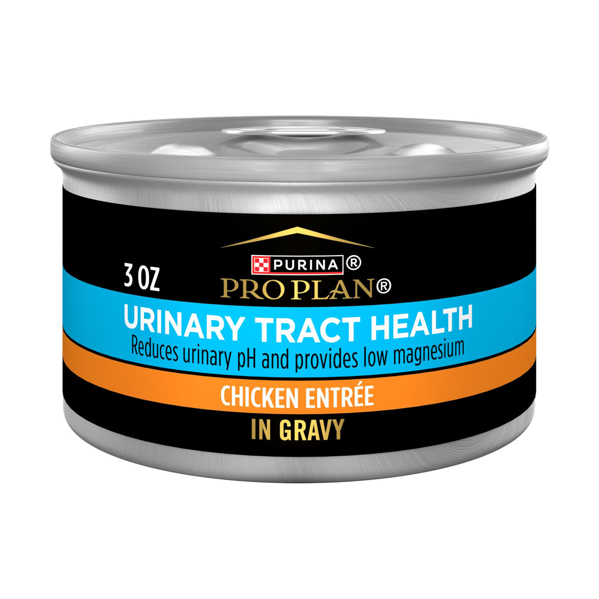Purina Pro Plan Santé Urinaire pour chats – boîte poulet en gravy, appétence élevée.