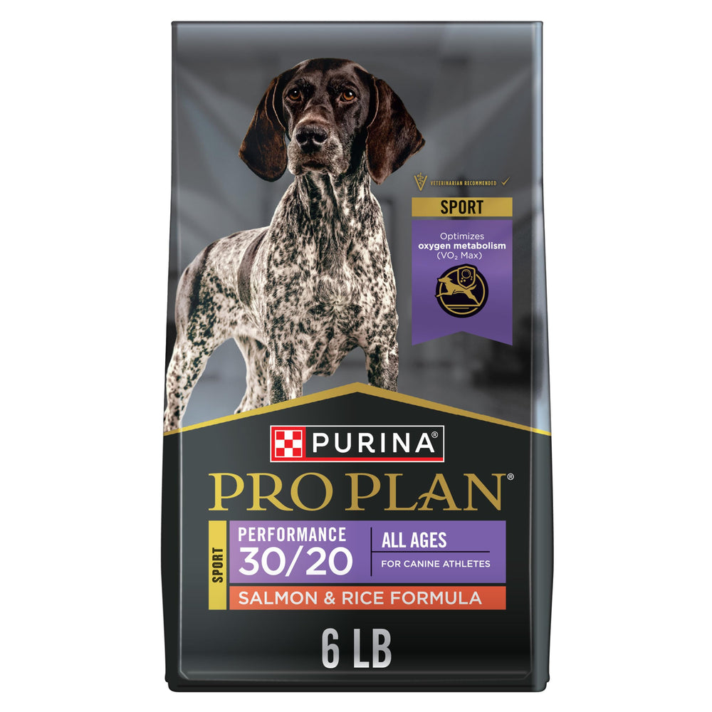 Purina Pro Plan Sport 30/20 Saumon et Riz – sac 2,7 kg, alimentation pour chien actif.
