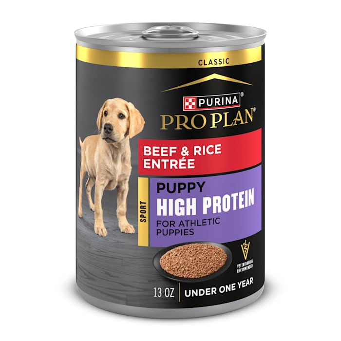 Purina Pro Plan Sport chiot avec antioxydants pour soutien immunitaire.