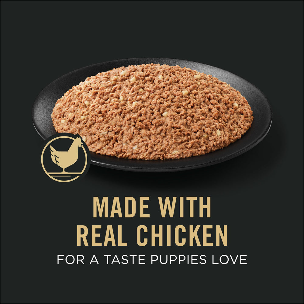 Texure de morceaux tendres dans Purina Pro Plan Sport chiot poulet-riz