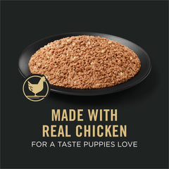 Texure de morceaux tendres dans Purina Pro Plan Sport chiot poulet-riz
