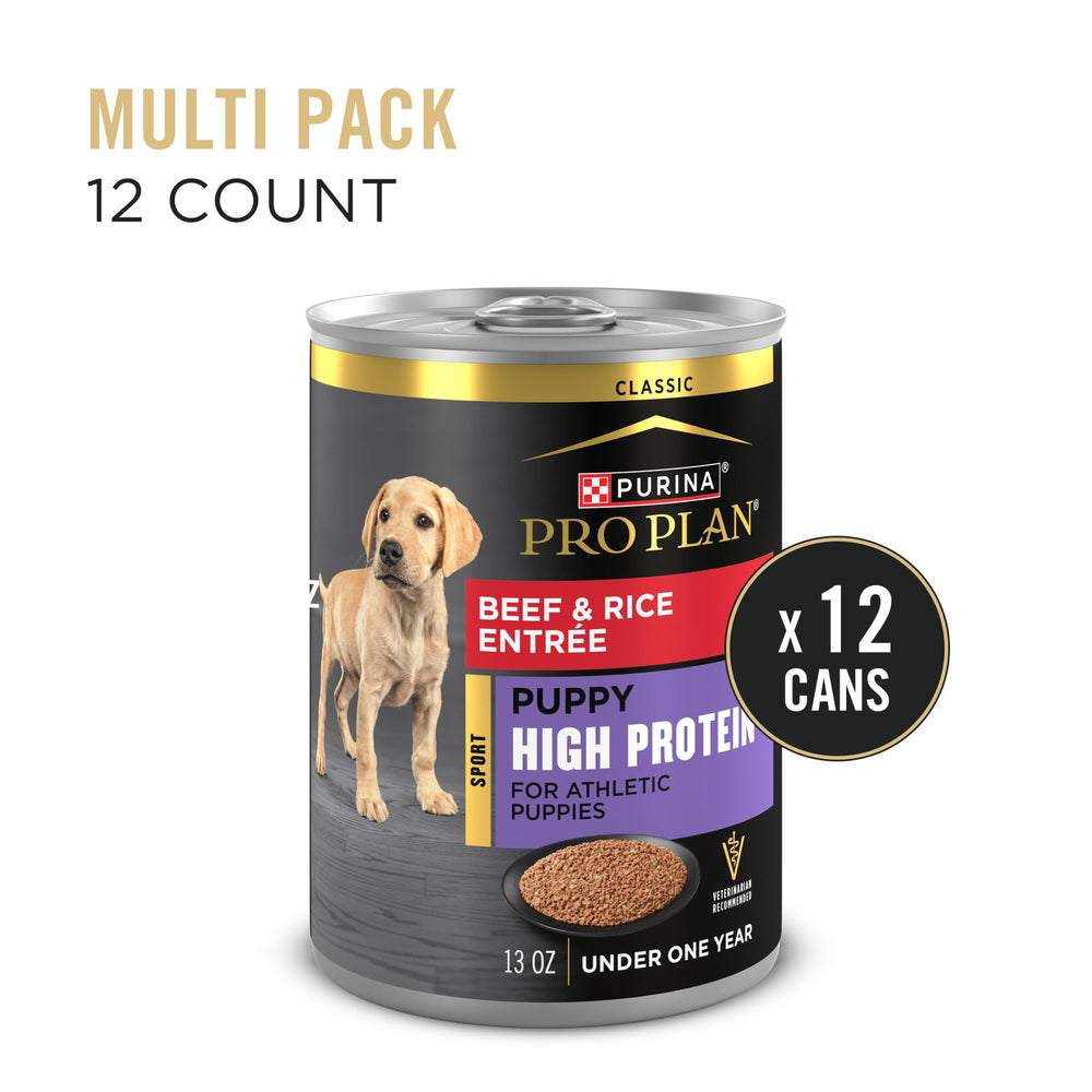 Purina Pro Plan Sport chiot haute protéine pour muscles en croissance.