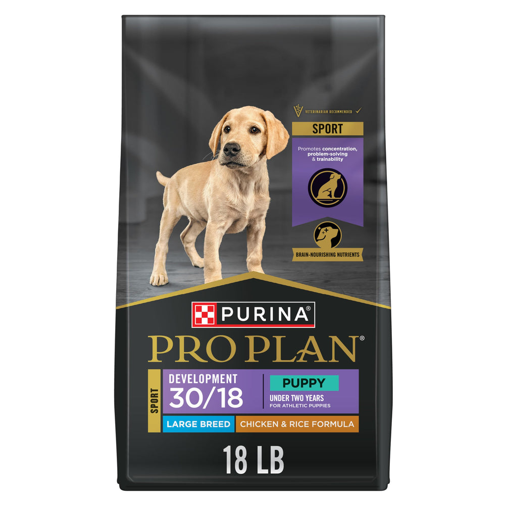 Purina Pro Plan Sport, premier ingrédient poulet pour chiot grande race.