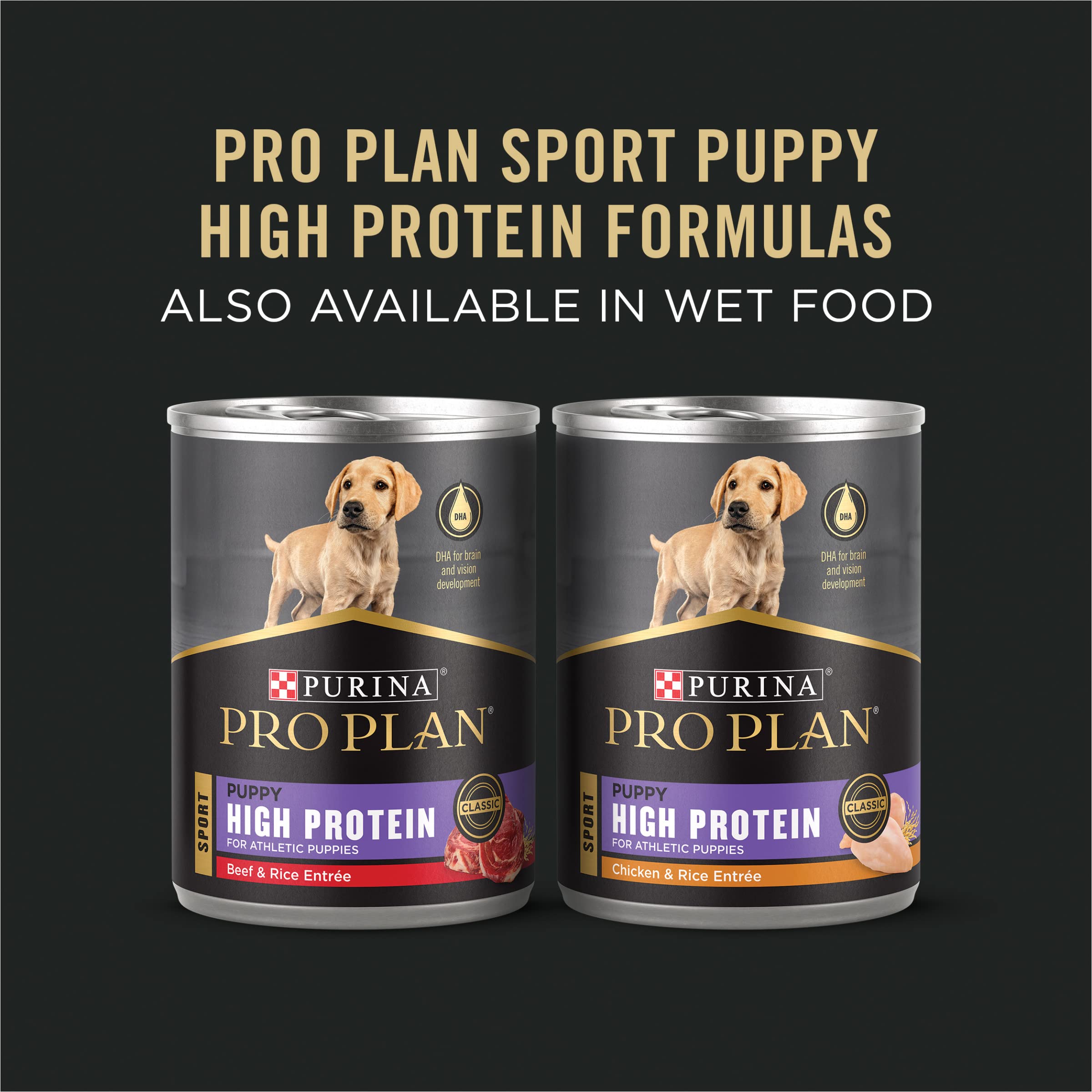 Purina Pro Plan Sport Développement qualité fabriquée chez Purina aux États‑Unis.