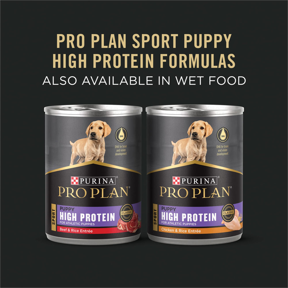 Purina Pro Plan Sport Développement qualité fabriquée chez Purina aux États‑Unis.