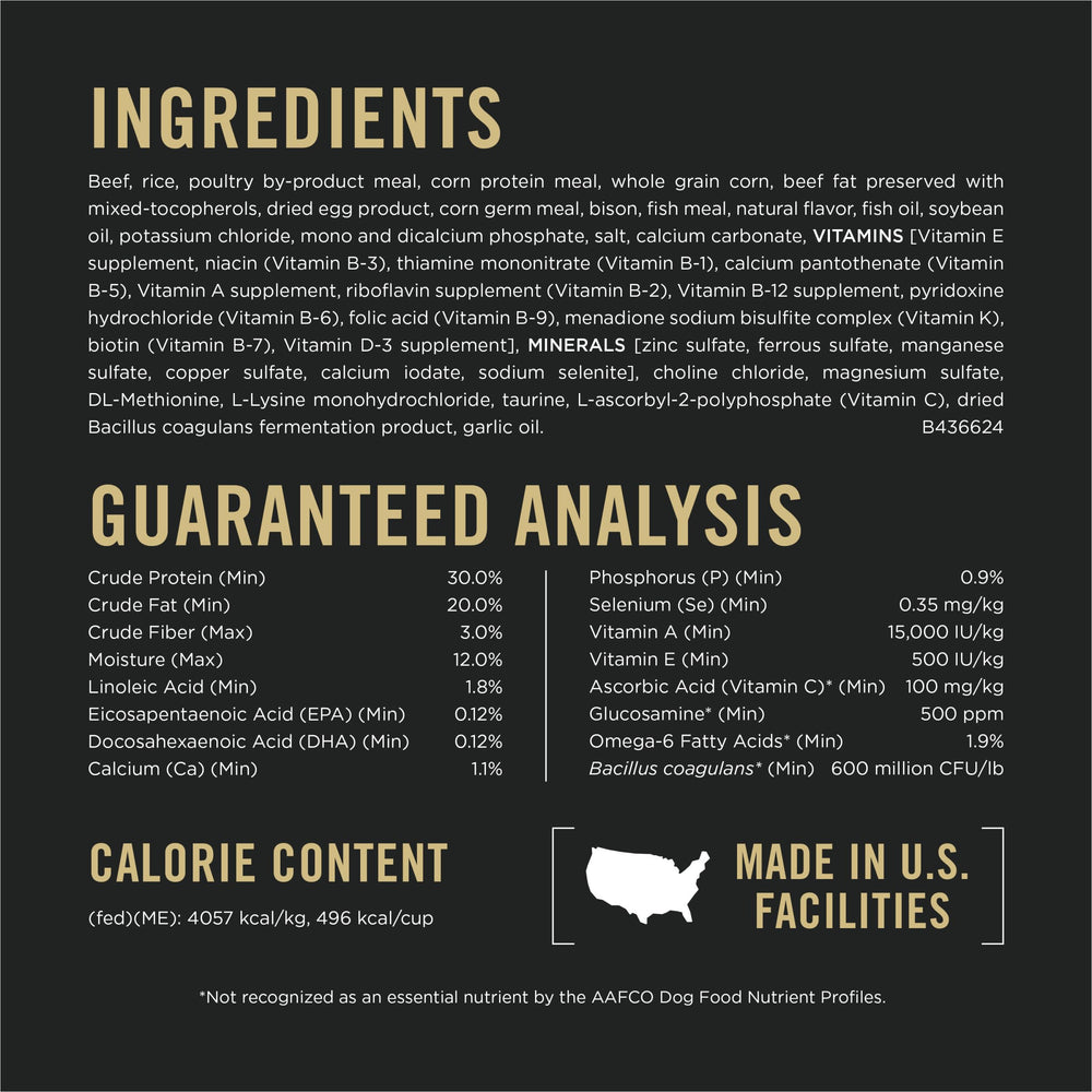 Purina Pro Plan Sport omega-6 et vitamine A, peau et pelage nourris.