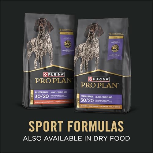 Utilisation polyvalente : repas complet ou topping sur croquettes avec Purina Pro Plan Sport.