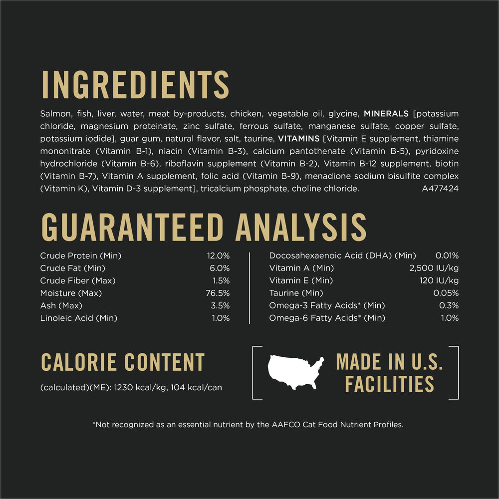 Purina Pro Plan Saumon Pâté Entree — taurine pour vision saine.