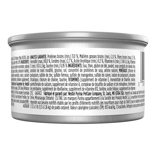 Purina Pro Plan – morceaux de thon dans une sauce appétente pour chat.