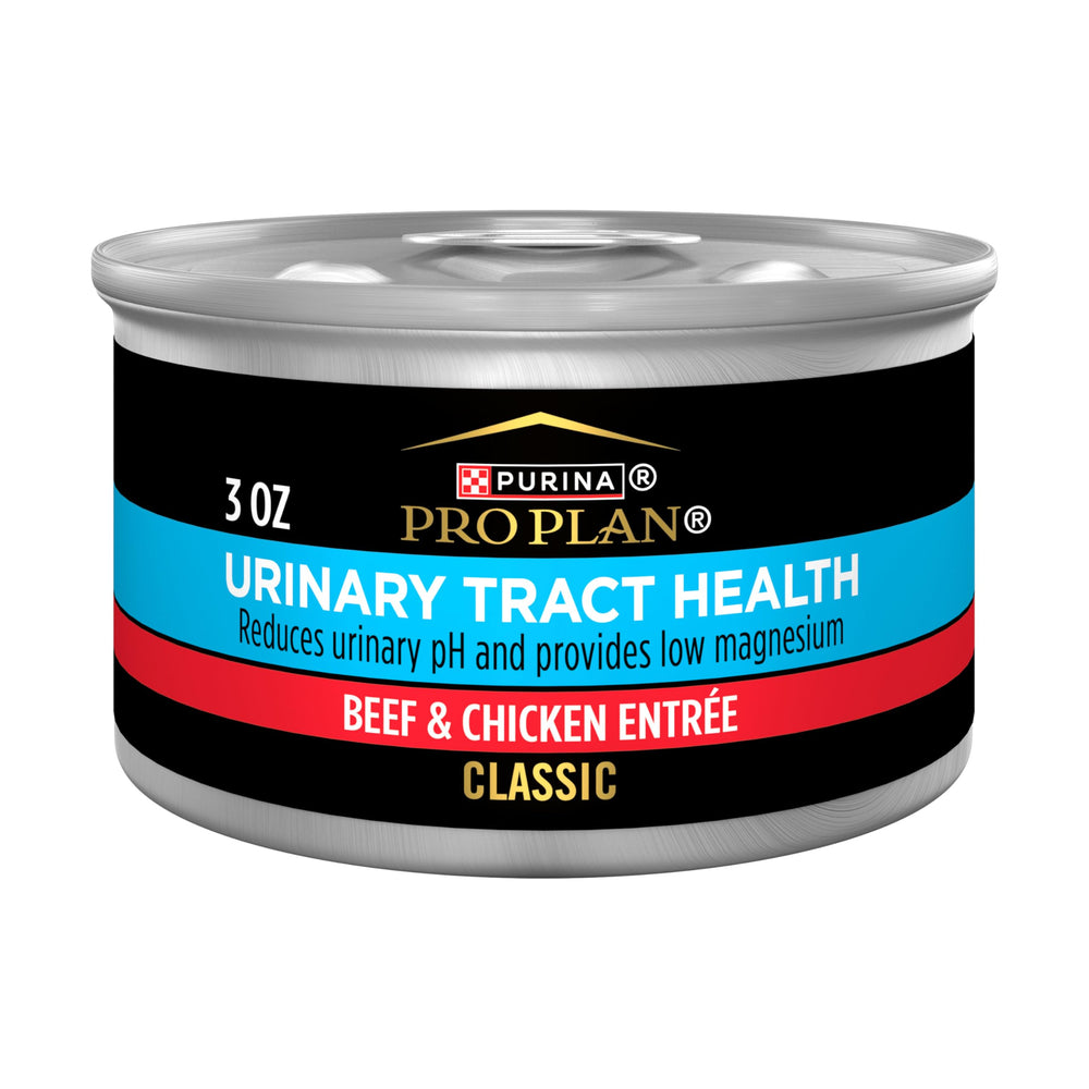 Purina Pro Plan Santé des voies urinaires, pate boeuf et poulet pour chats adultes.