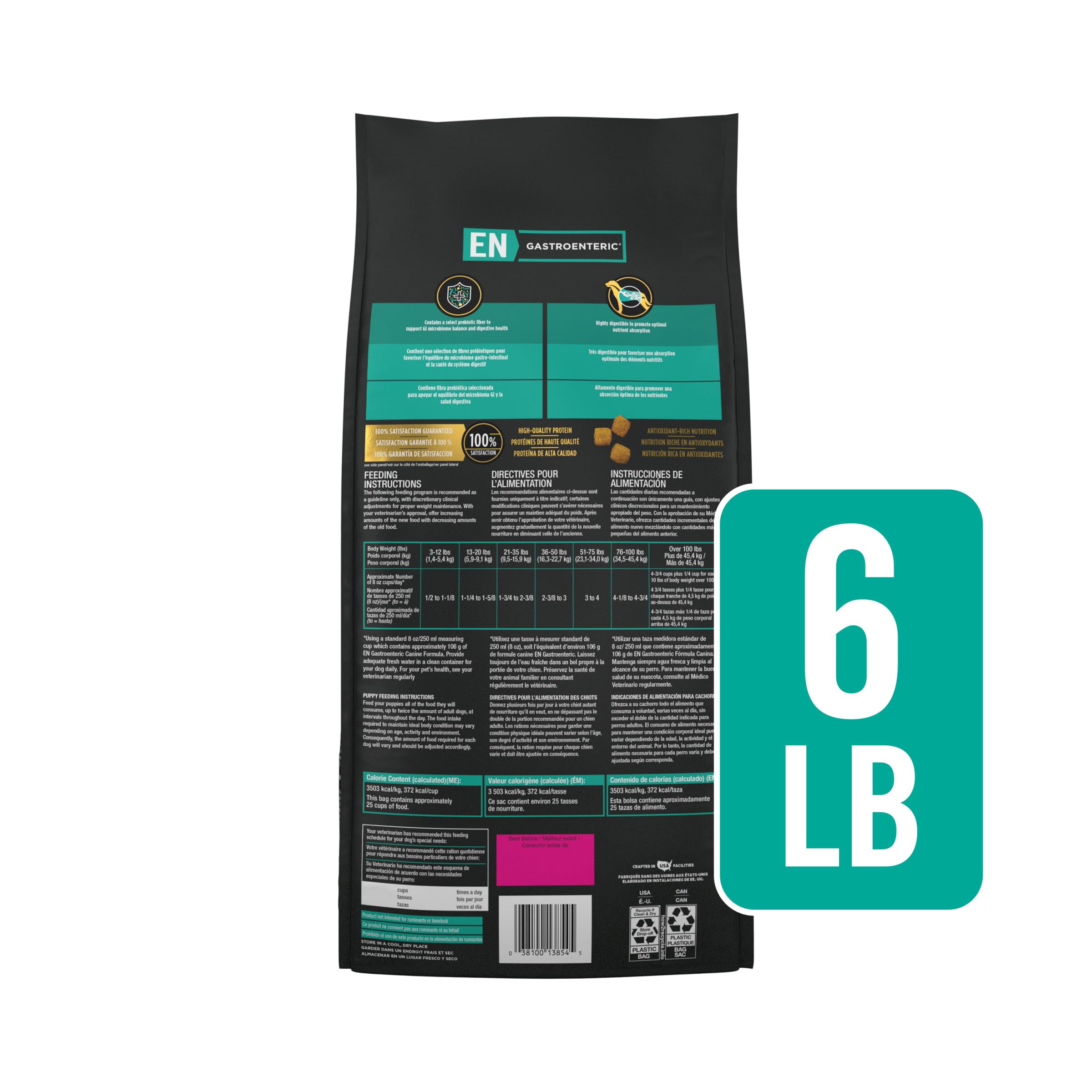 Purina Pro Plan Veterinary Diets EN Gastroenteric — ingrédients soigneusement sélectionnés pour une alimentation de qualité.