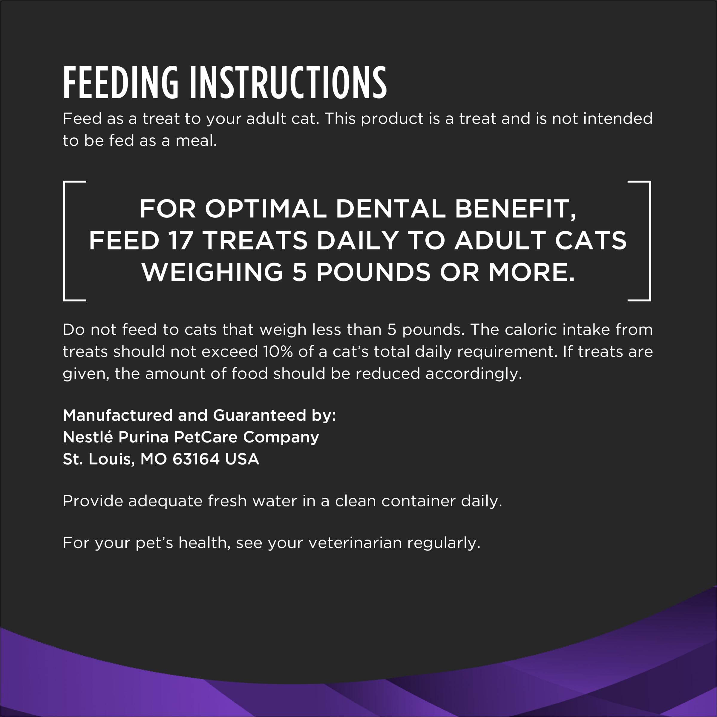 Purina Pro Plan Veterinary Diets Dental Bites, haleine plus fraîche après la friandise.
