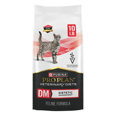 Purina Pro Plan Veterinary Diets DM chat-seche sac 10 lb : nutrition riche en protéines pour chats.