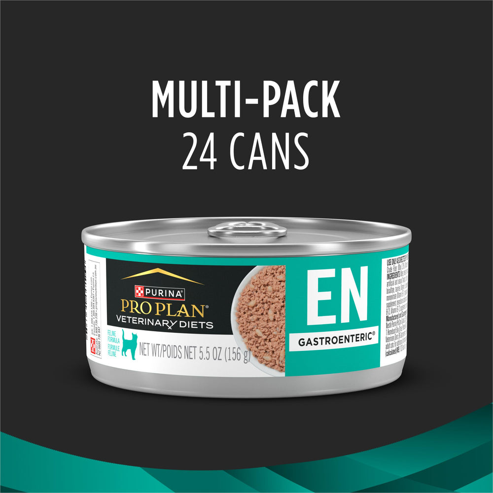 Purina Pro Plan Veterinary Diets gastro-entérique chat-humide portions servies dans un bol.