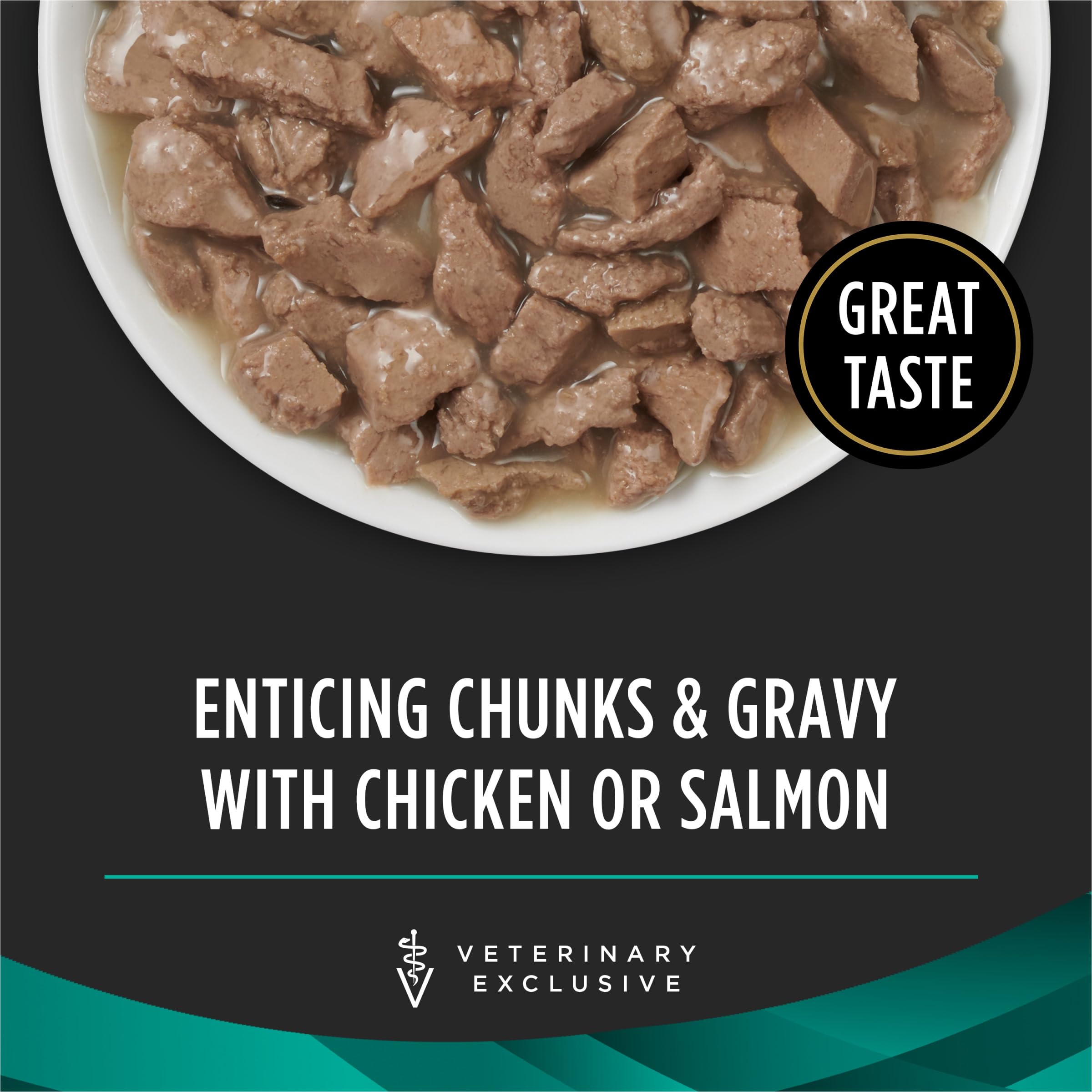 Étiquette Purina Pro Plan Veterinary Diets montrant les détails du produit.