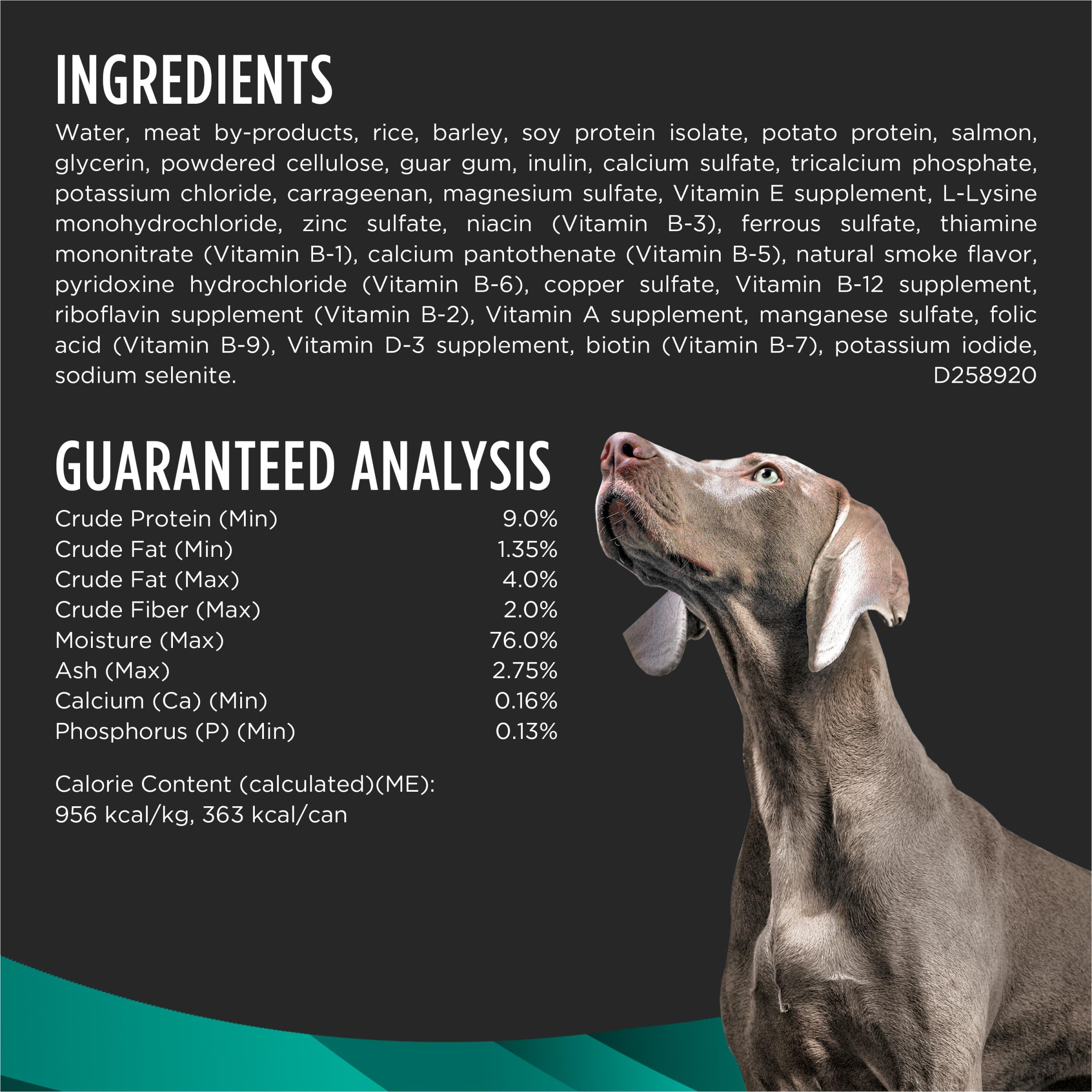 Formule faible en gras Purina Pro Plan Veterinary Diets gastroentrique pour alimentation quotidienne.