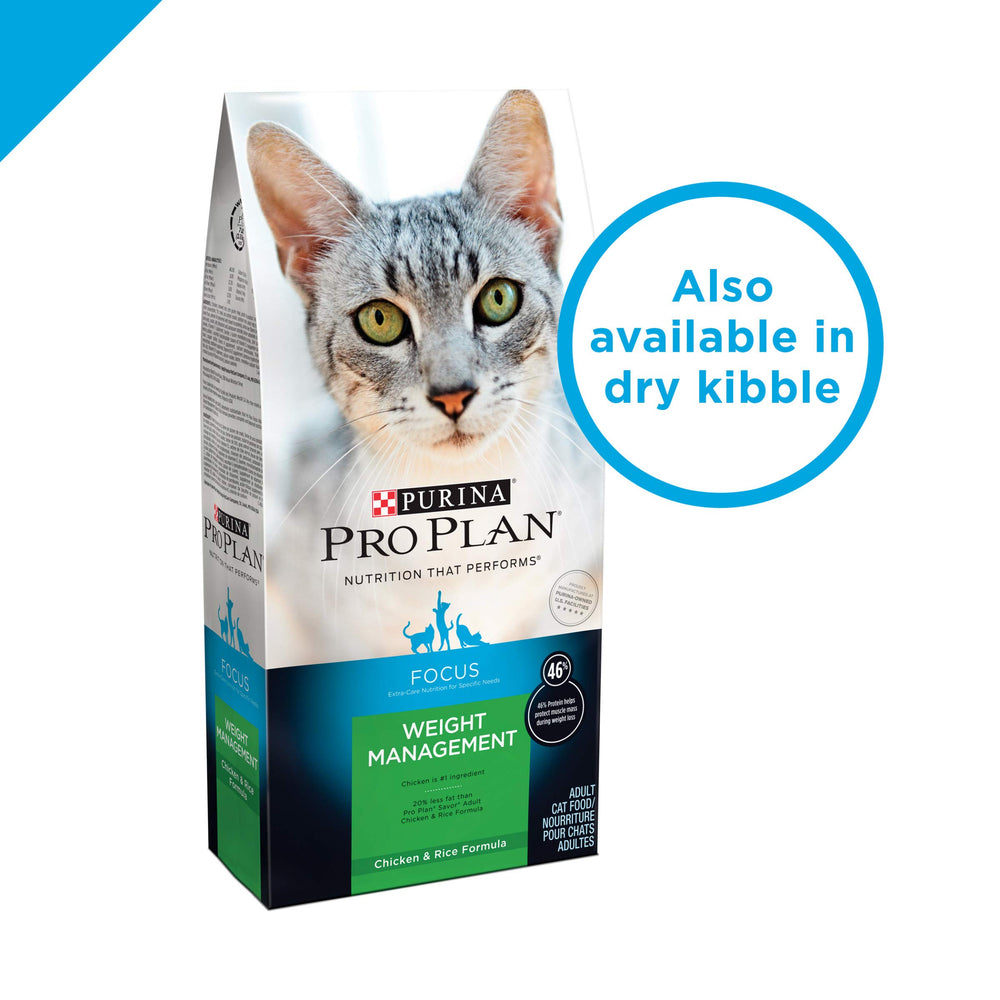 Qualité Purina Pro Plan Weight Control fabriquée aux États-Unis.