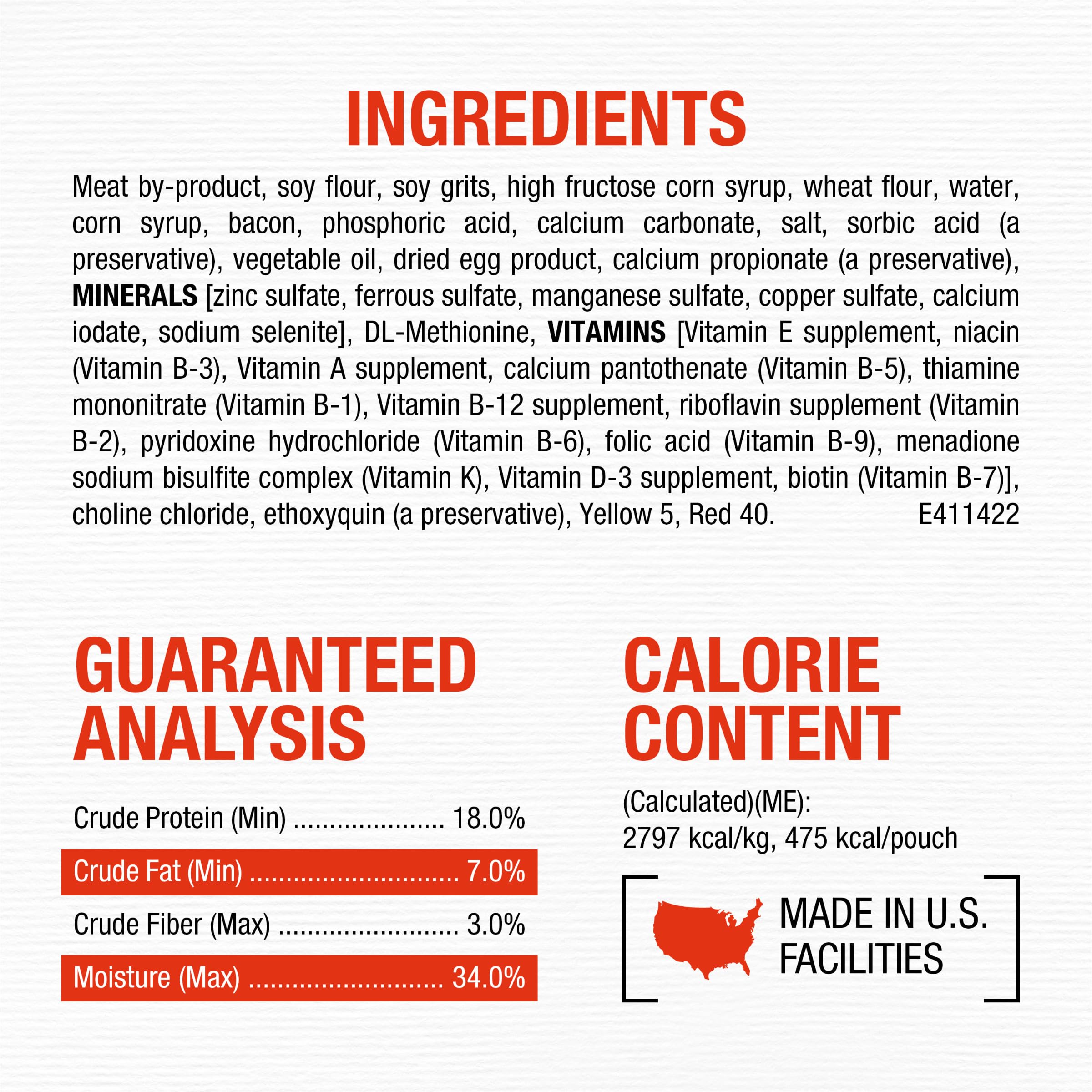 Purina – saveur bacon et œuf qui stimule l’appétit.