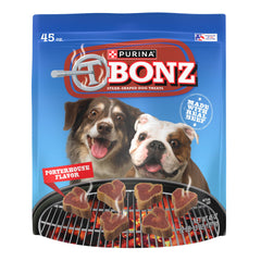 Purina T-Bonz Porterhouse, forme medallions boeuf, pour récompenser votre chien.