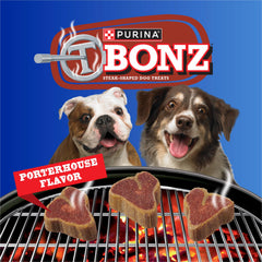 Purina T-Bonz Porterhouse, sachet 45 oz prêt à l'emploi pour snack rapide.