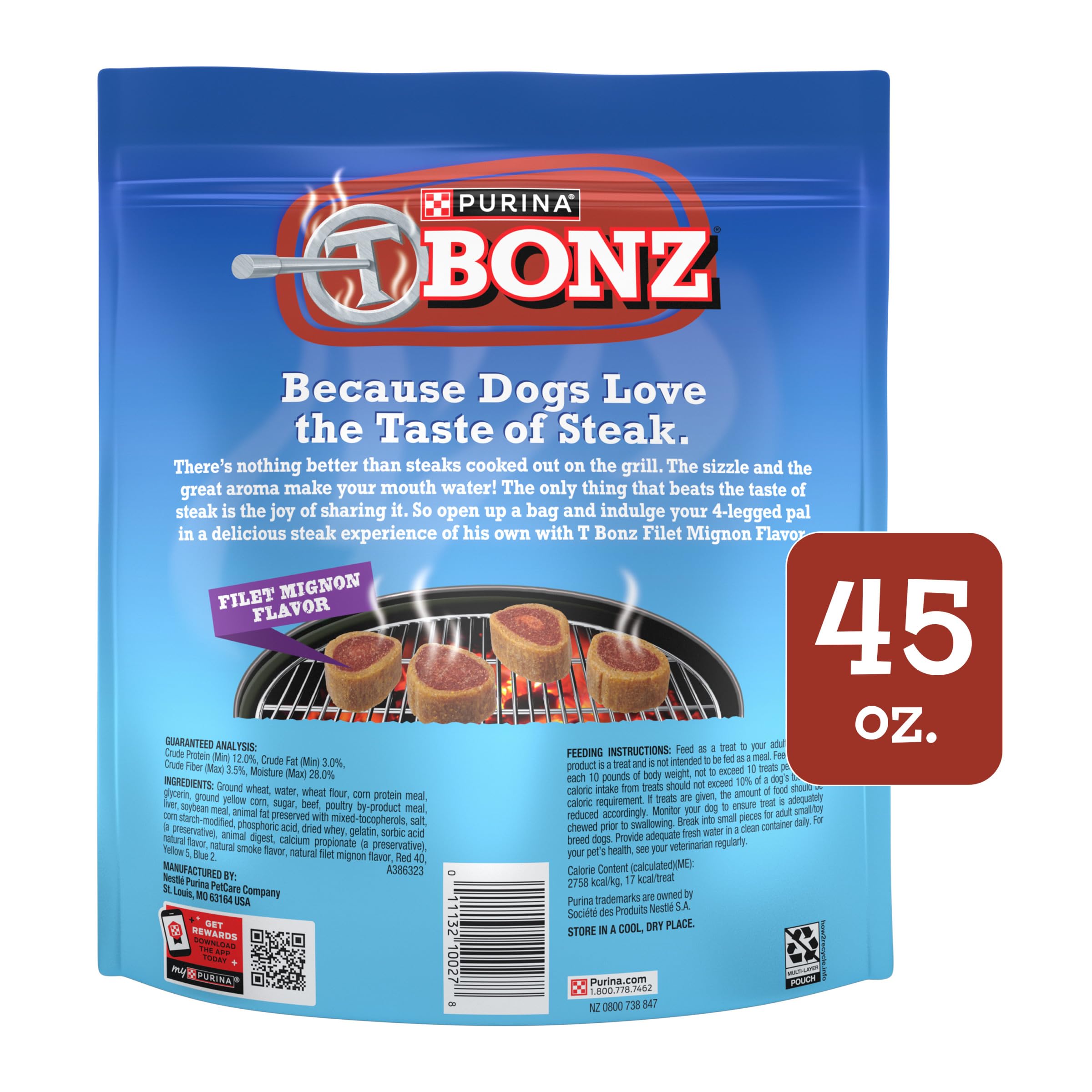 Purina T-Bonz Filet Mignon : texture moelleuse, idéale comme récompense