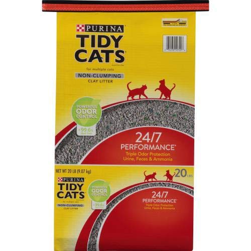 Purina Tidy Cat Litière non agglomérante pour chats, contrôle des odeurs.
