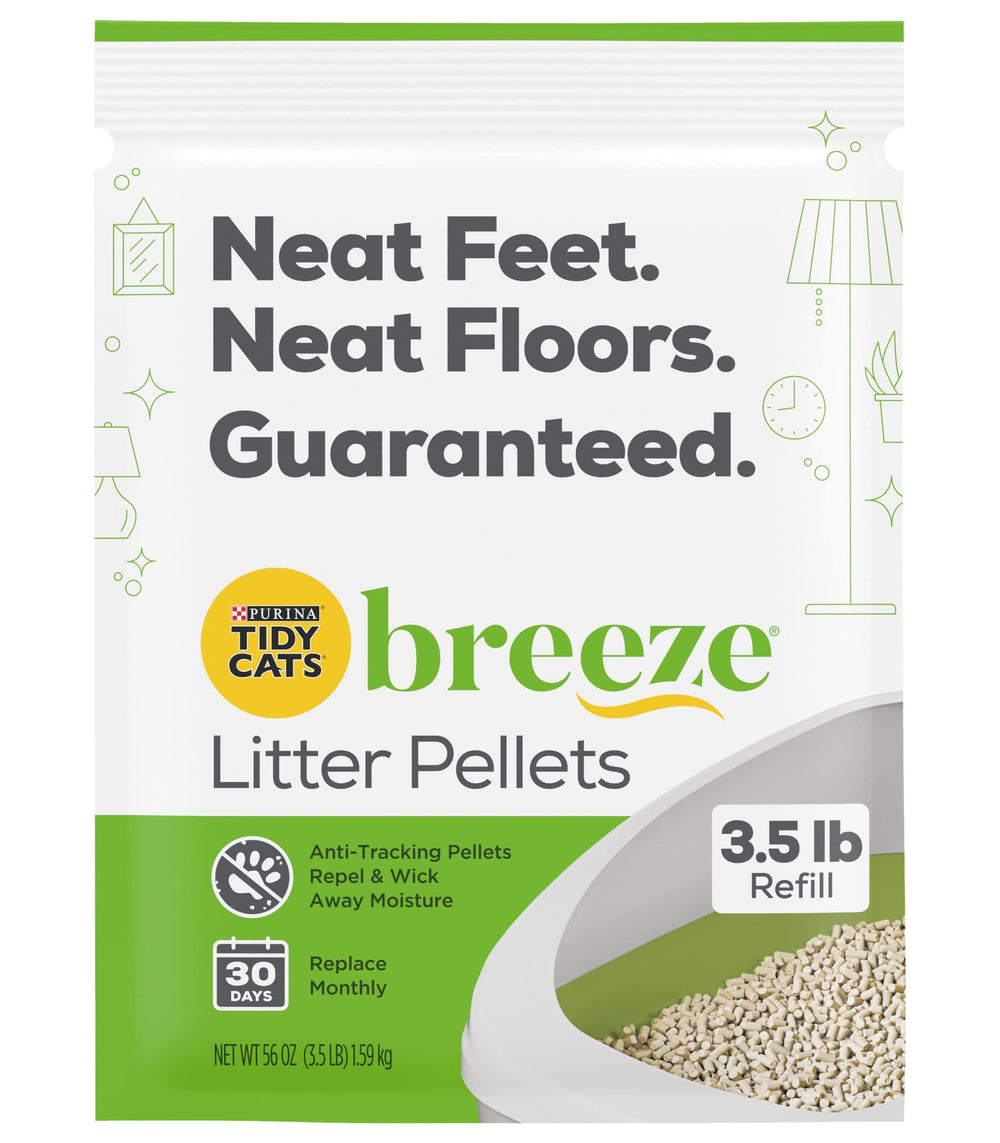 Purina Tidy Cats Breeze Pellets sans parfum pour un entretien simple.