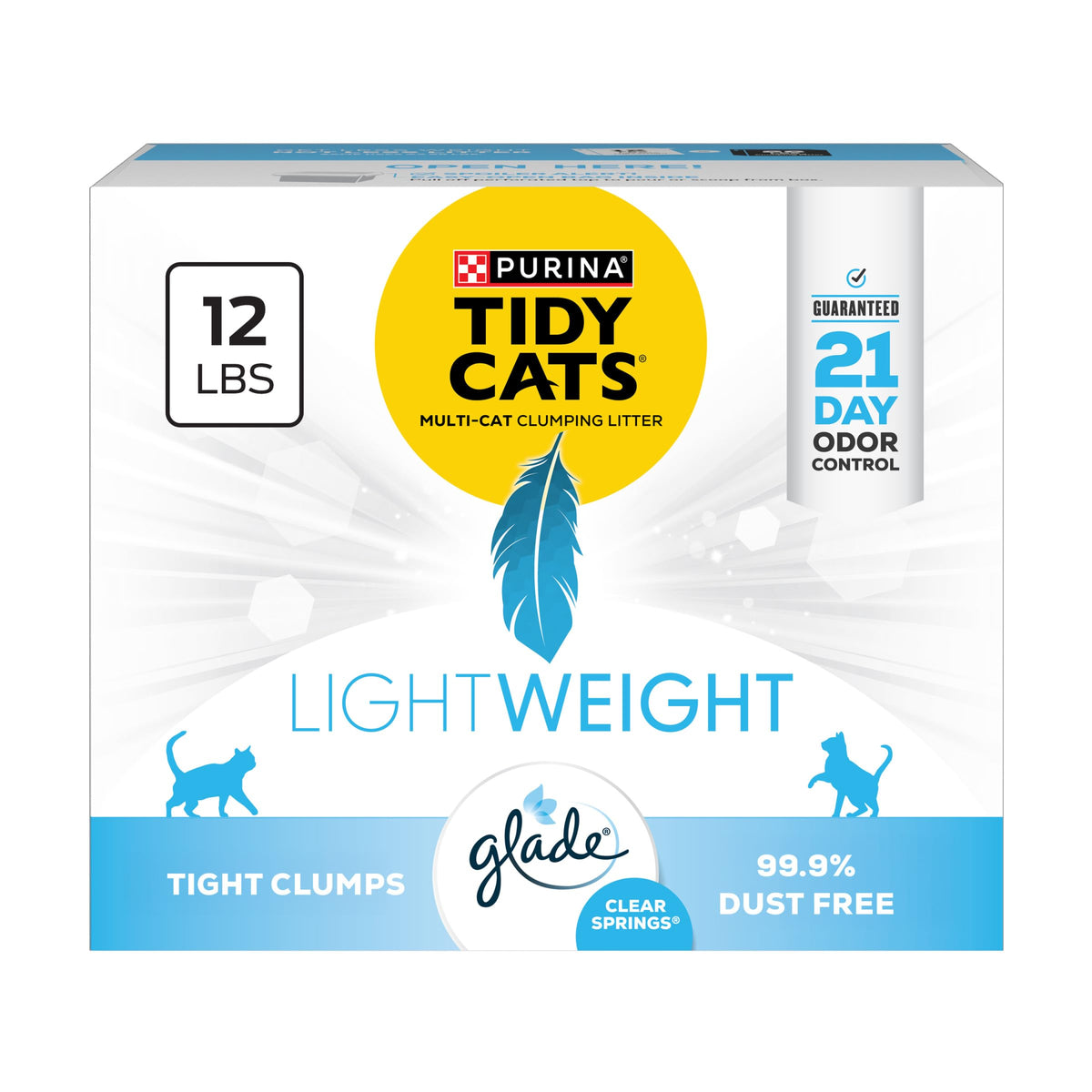 Purina Tidy Cats légere emballage 12-livre: facilité de transport et stockage