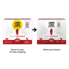 Purina Tidy Cats Lightweight 24/7 paquet leger, portage simplifie.