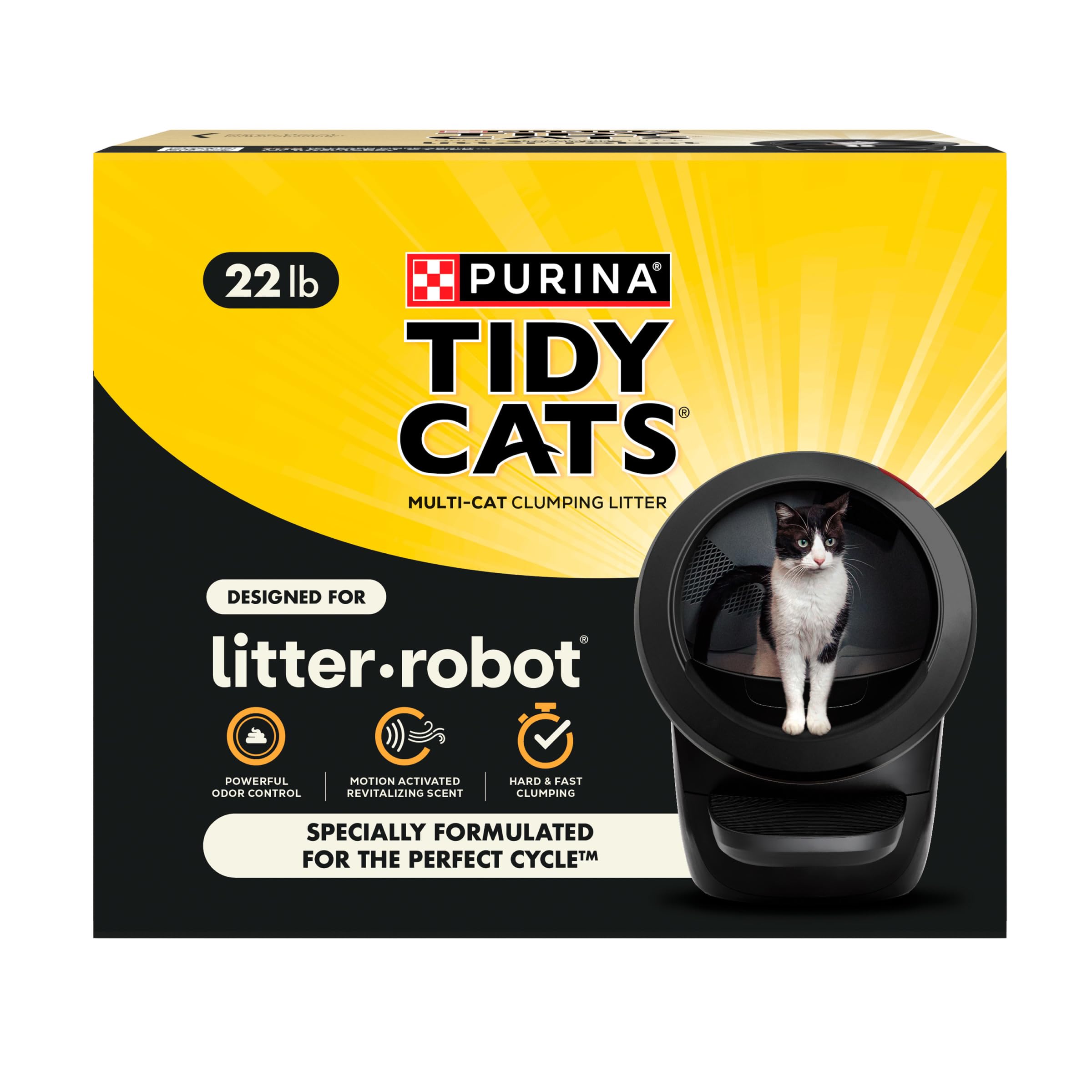 Purina Tidy Cats Litter-Robot design pour un cycle automatique facilité