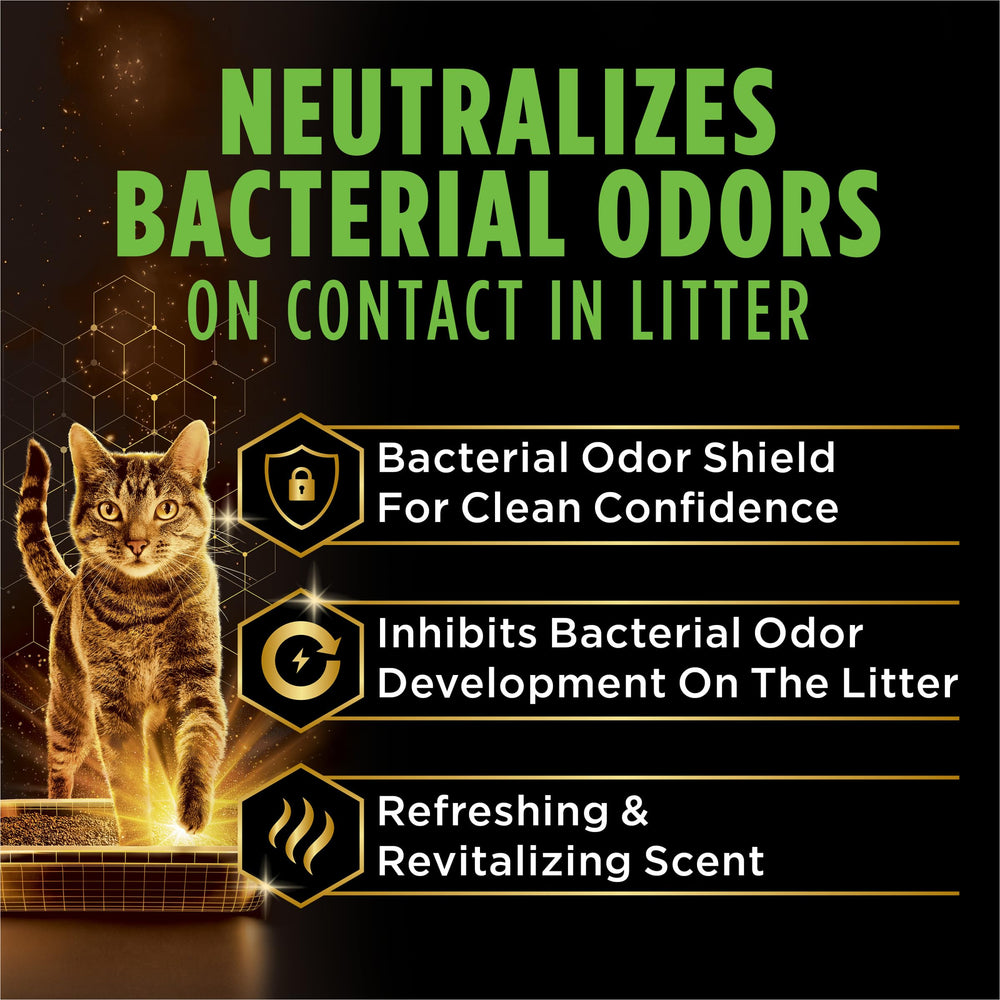 Purina Tidy Cats Performance Plus, litière à agglomération solide facilitant le nettoyage.