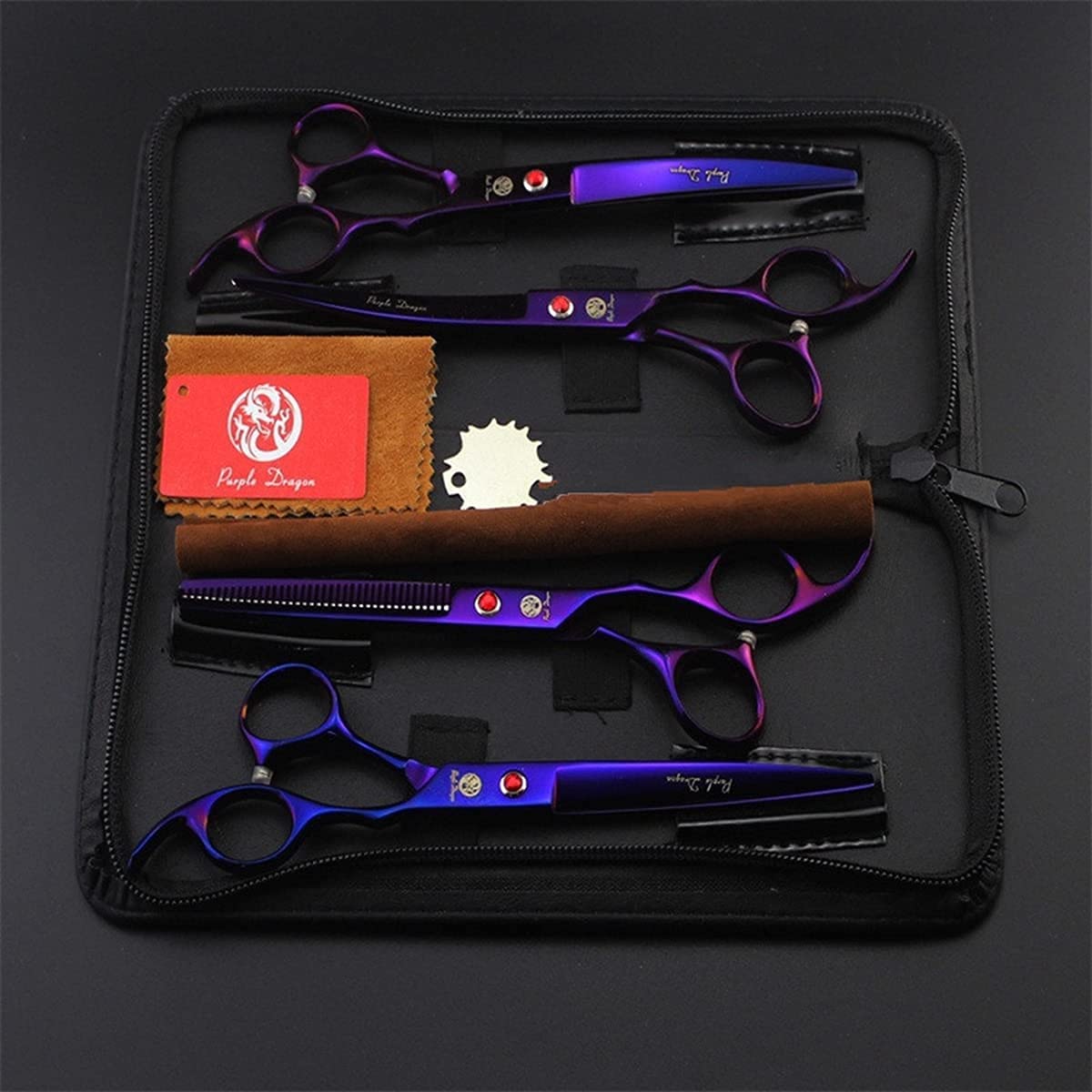 Acier japonais 440C Purple Dragon, dureté élevée et durabilité des lames.
